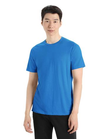 Icebreaker Merino Tech Lite II Lyhyt Sleeve Tee Miesten T Paidat Sininen | FI 1162BEXC